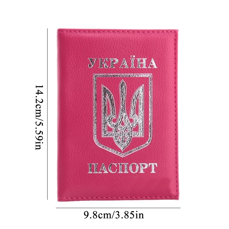 Ukrainian national passport cover PU leather travel passport holder of Ukrain credit card holder high quality passport holder