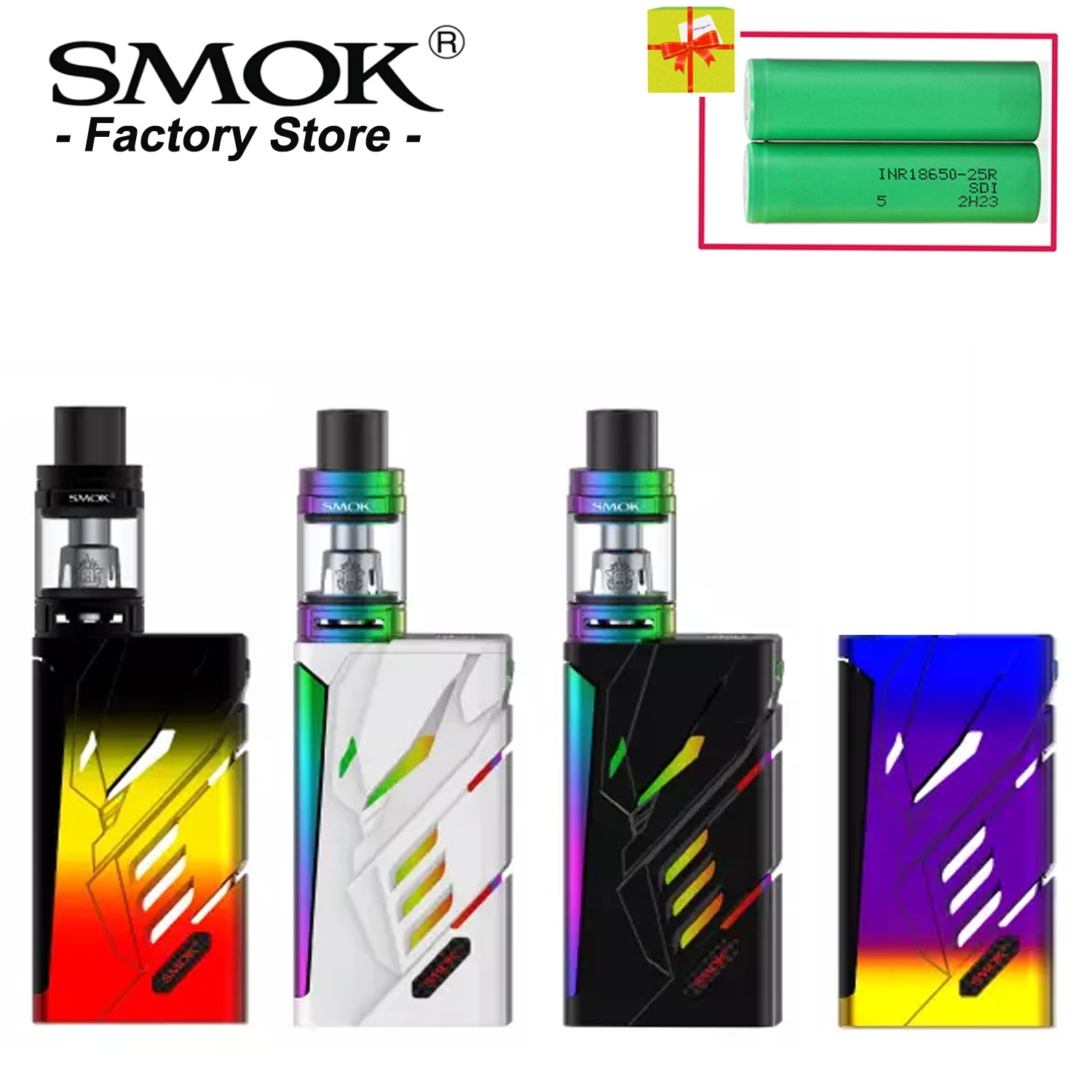 Оригинальный испаритель SMOK для электронной сигареты 220 Вт TC VW 3 мл TFV8 Baby Q2 T8 VS Alien