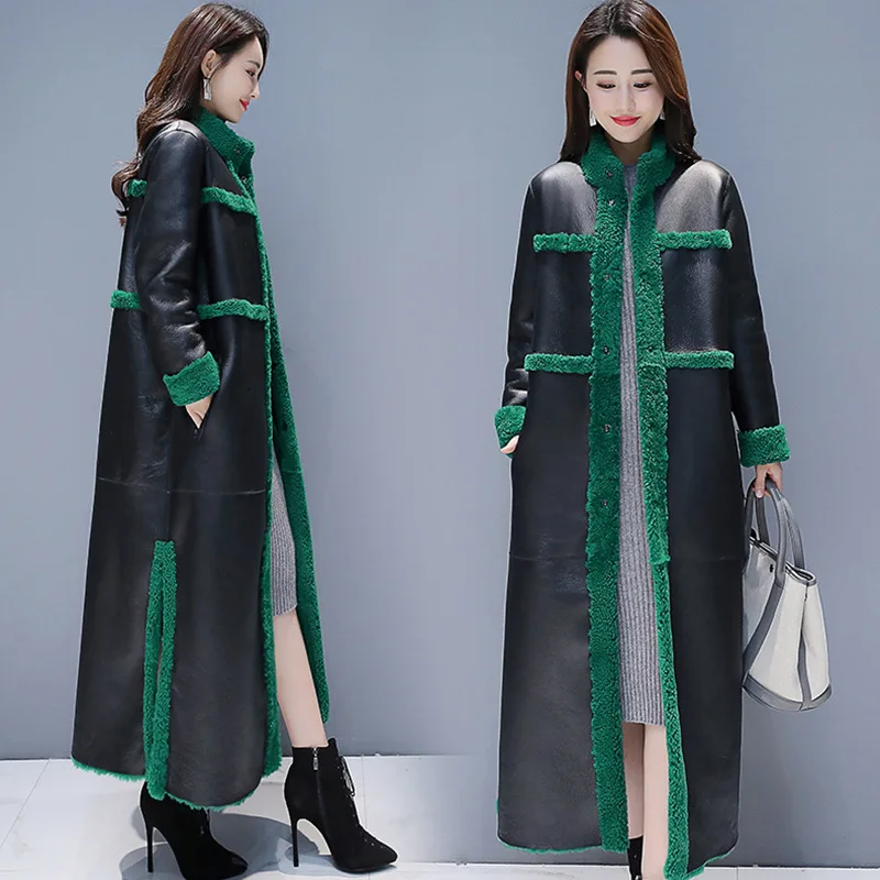 Max Lulu Luxury Korean Ladies Reversible Leather Clothes Women Winter Jacket Faux Fur Coats Casual Warm Long Pu Parkas Plus Size Aliexpress