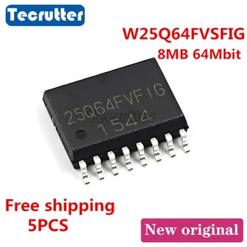 

5PCS W25Q64FVSFIG 25Q64FVFIG 8MB 64Mbit 25Q64 SOIC16 SPI NOR FLASH Free shipping