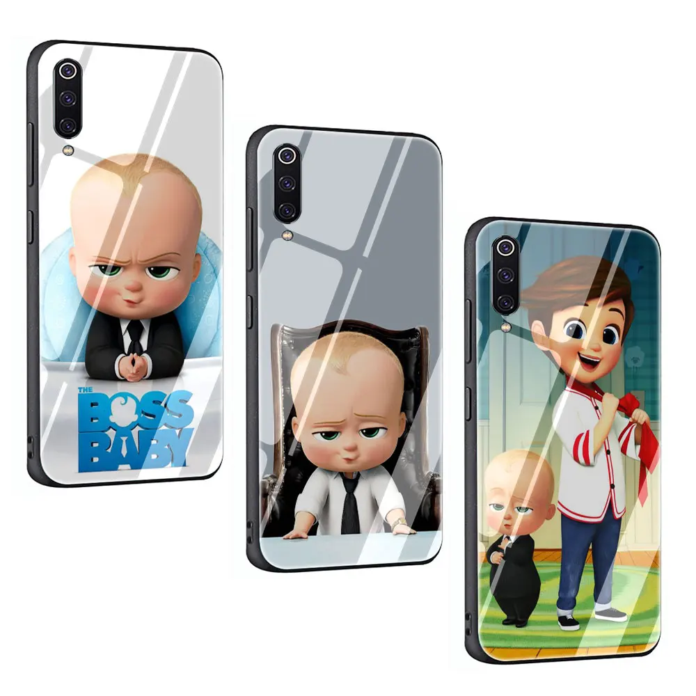 Чехол Boss Baby из закаленного стекла для Xiaomi 8 Lite A1 A2 9 Redmi Note 5 6 7 Pro 6A 4X F1