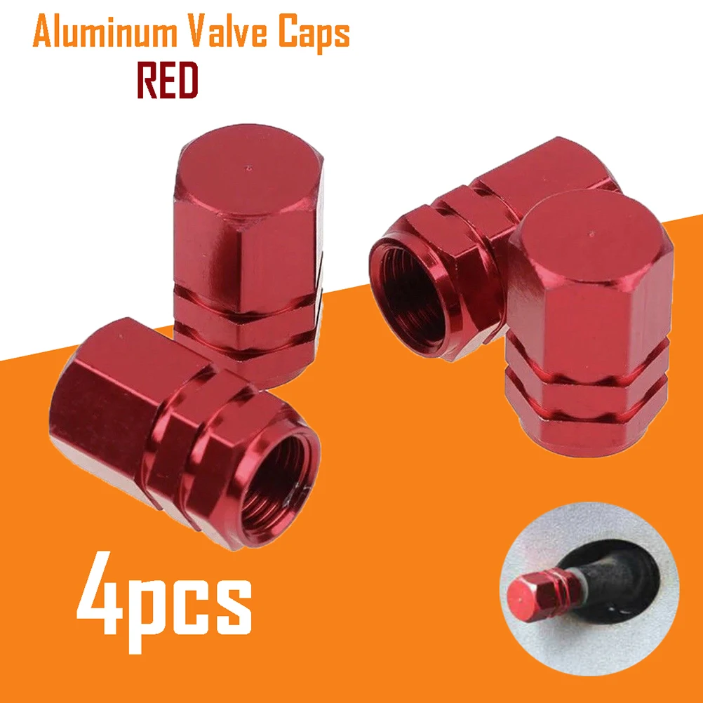 4 шт. шток клапана шины автомобиля из алюминиевого сплава колпачки