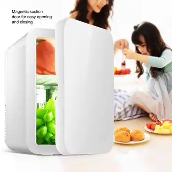 

8L Mini Refrigerator Portable 12V 220V Home Car Double Use Camping Picnic Fridge Food Refrigerating and Heating Refrigerator