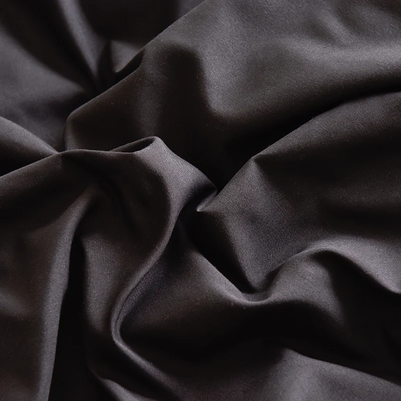 Bedding Set High Quality Skin Friendly Fabric Black Duvet Cover Set Solid Color Single Double King Size Quilt Cover Set 5