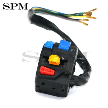 

MotoLovee 22mm Handlebar Motorcycle Five-function Switch Dirt Bike ATV Multi-function Switches For Light Horn Indicator