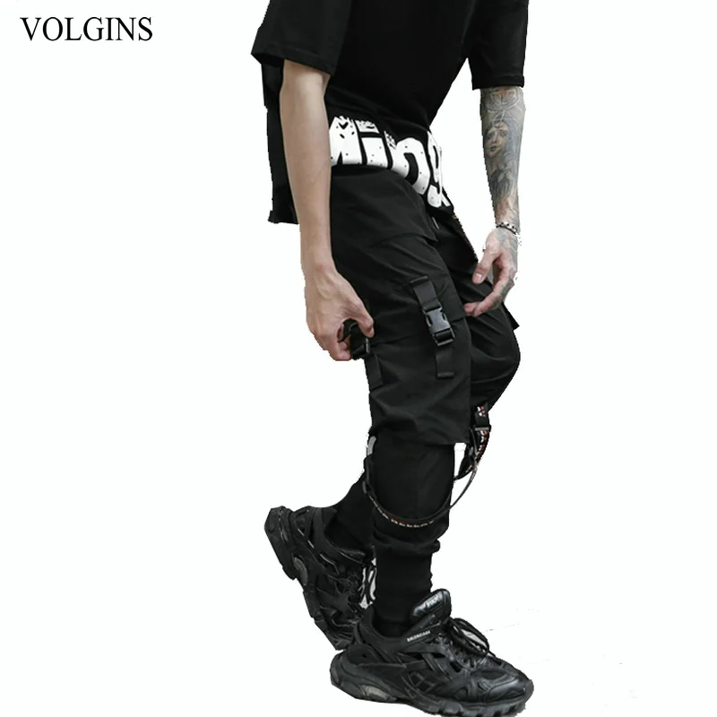 Streetwear Mens Multi Pocket Cargo Pants Male Solid 2020 New Ribbons Joggers High Quality Hip Hop Men Long Trousers Black Streetwear Mens Multi Pocket Cargo Pants Male Solid 2020 New Ribbons Joggers High Quality Hip Hop Men Long Trousers Black