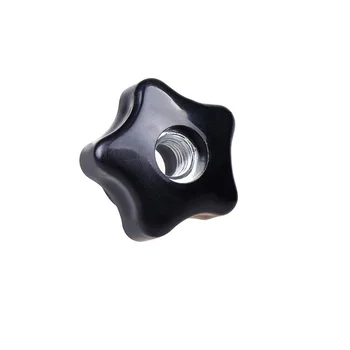 

5PCS M6/M8/M10/M12 Thread Star Knob Plastic 5Star Sharp Knob Through Hole Female Thread Nut Clamping Knob Handles Head Dia.39mm