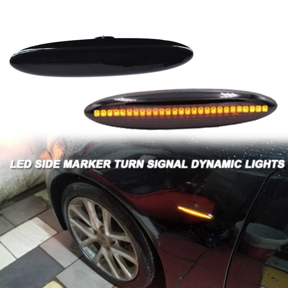 

Sequential Blinker Side Marker Turn Signal Lights Dynamic Indicator Lamp for Toyota Camry Crown Highlander Kluger Mark X Soarer