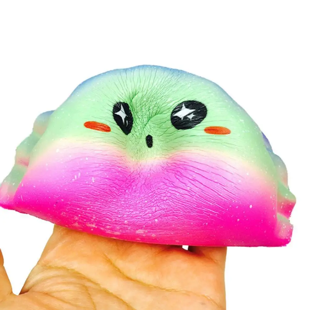 10 pcs Rare Kawaii New Squishy Colorful Dumplings Slow Rising Squishy With Package Kids toy gifts 5