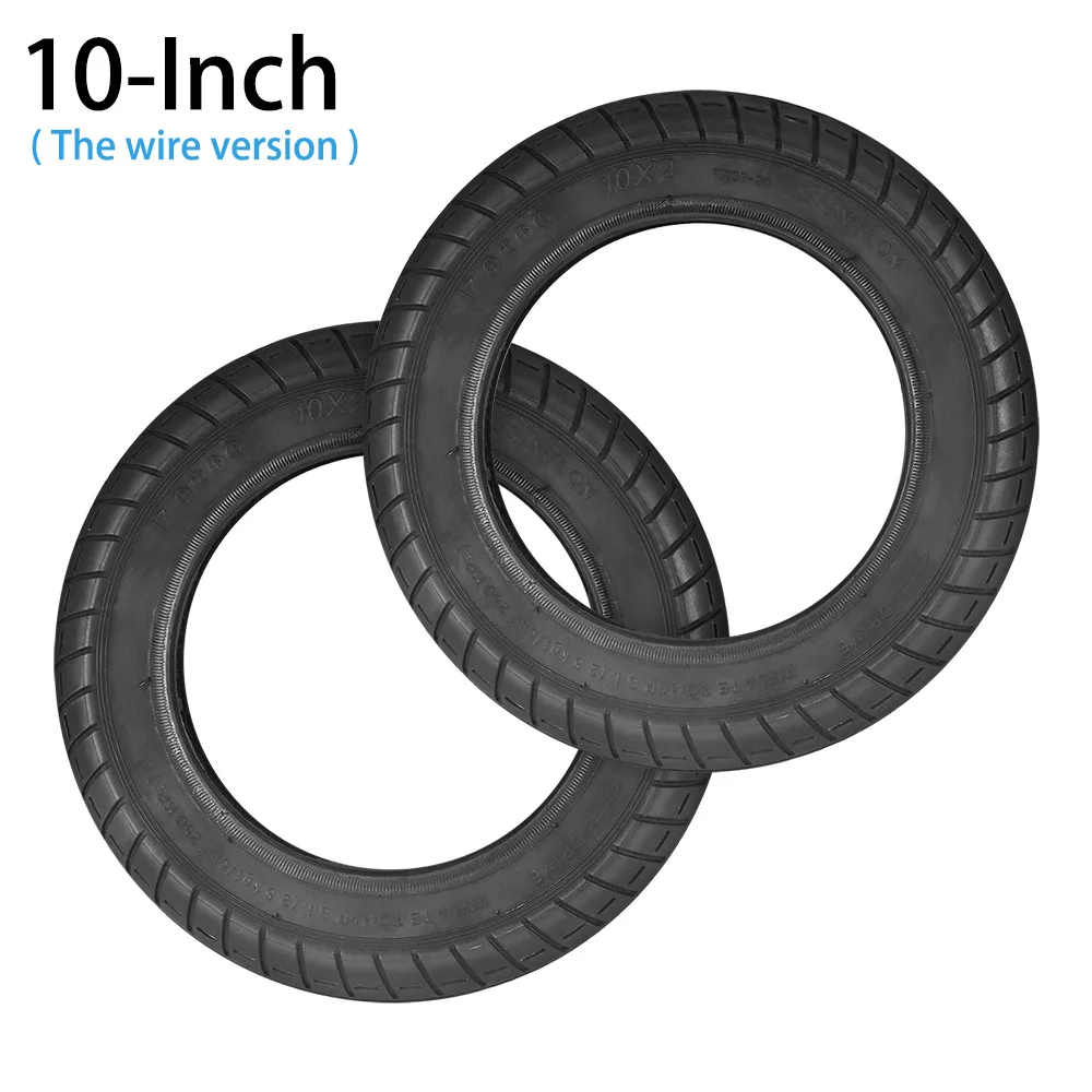 2pcs Scooter Outer Tire For Xiaomi M365 Mijia Rubber Outer Tire 10 Inch Tire Electric Scooter Anti-Skidding Scooters Accessories - Цвет: 2pcs