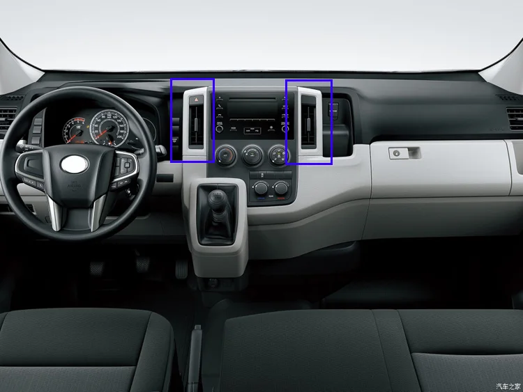 Для Toyota HiAce Sixth generation(H300) автомобильные аксессуары из углеродного волокна стиль вентиляционного отверстия крышка приборной панели отделка рамка