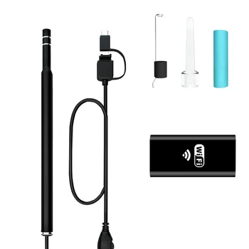 

720P USB HD Wifi Visual Ear Endoscope Spoon Camera Borescope for Android IOS Tablet iPhone Ear Pick Tool Otoscope