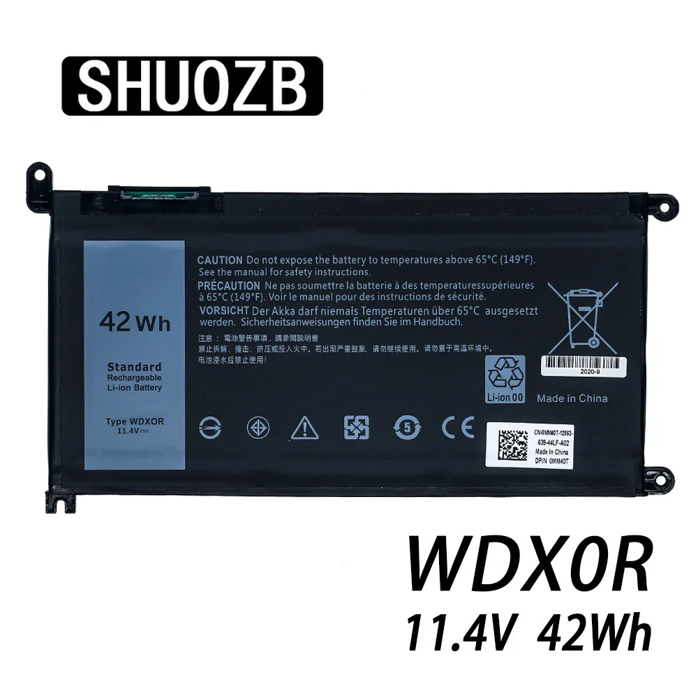 Аккумулятор для ноутбука WDX0R T2JX4 3CRH3 WDXOR Dell Inspiron 13 5000 5368 5378 7368 14 7000 7560 7460 5567 15MF PRO 1508T
