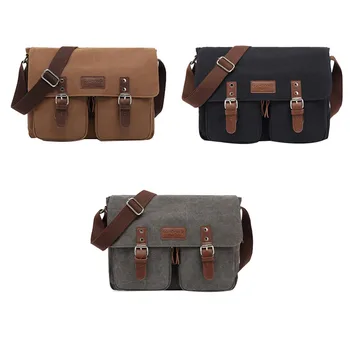 

Men's Vintage Canvas Bag Casual Crossbody Bag High Quality Postman Travel Bag