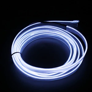 Okeen 1m/2m/3m/5m Neon LED Car Interior Lighting Strips Auto LED Strip Garland EL Wire Rope Car Decorative lamp Flexible Tube White