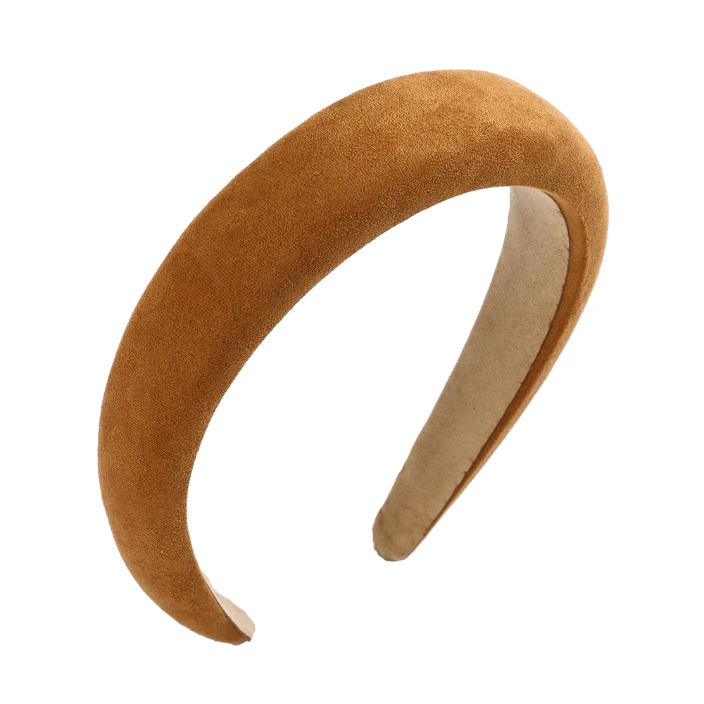 LEVAO Sponge Solid Color Hair Hoop Headband Velvet Headbands For Women Girls Non-slip Hairbands Hair Accessories Thin Edge hair band for ladies Hair Accessories