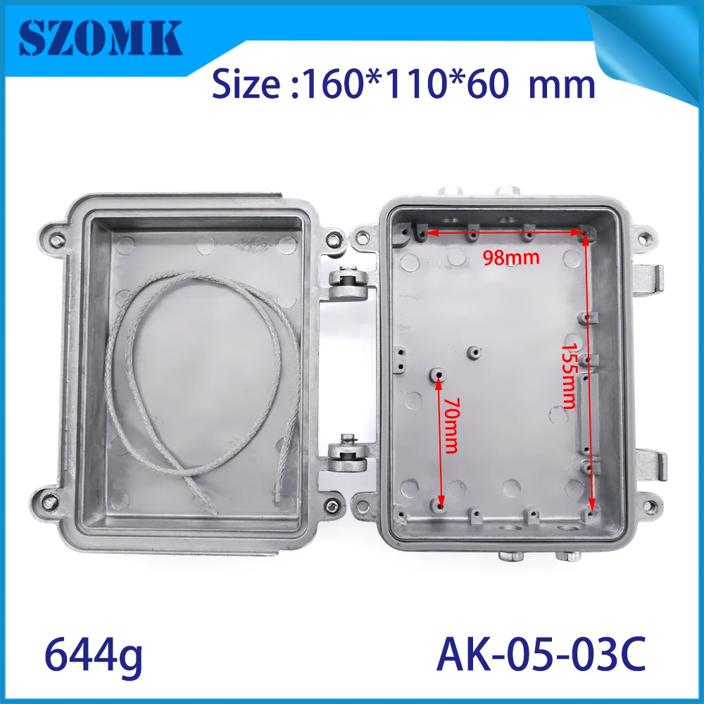outdoor IP67 waterproof aluminum amplifier die cast enclosure for signal monitoring equipment (5)