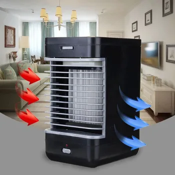 

Portable Small Air Conditioner Personal Cooling Fan Desktop Quiet Cooler with Handle for Office, Home, Outdoor, Gym