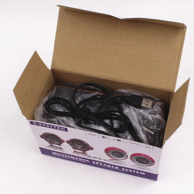 BCMaster 1 пара USB колонки звуковая музыкальная шкатулка для компьютера ноутбука