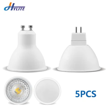

5PCS LED Bulb GU10 MR16 Spotlight 5W 7W GU5.3 Lampada Beam Angle 38 100 Degree Energy Saving Indoor Lighting