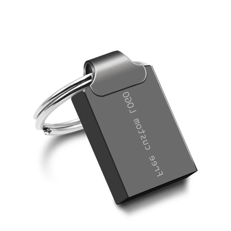 Флеш-карта памяти 32 Гб, супер мини usb 3,0, металлический Usb флеш-накопитель 64 ГБ, 128 ГБ, флеш-накопитель 16 ГБ, флеш-накопитель 8 ГБ, u-диск, бесплатный логотип на заказ - Цвет: Dark gray