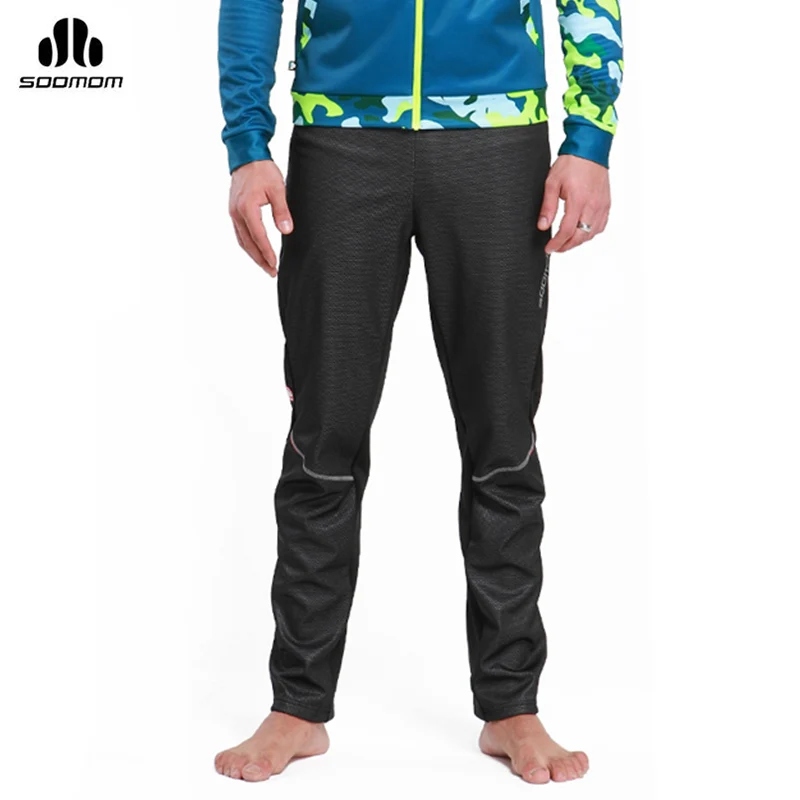 SOBIKE Cycling Pants Men's Winter Warm Windproof Hiking Running Mtb Bike Athletic Pants Thermal Reflective Pants Sport Trousers