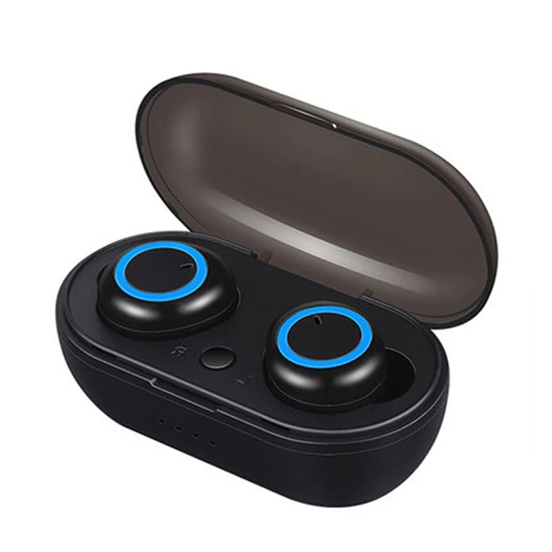 blue TWS Bluetooth 5,0 Беспроводные наушники 9D стерео объемный Hifi Звук IPX7 водонепроницаемые наушники подходят для всех мобильных телефонов - Цвет: blue