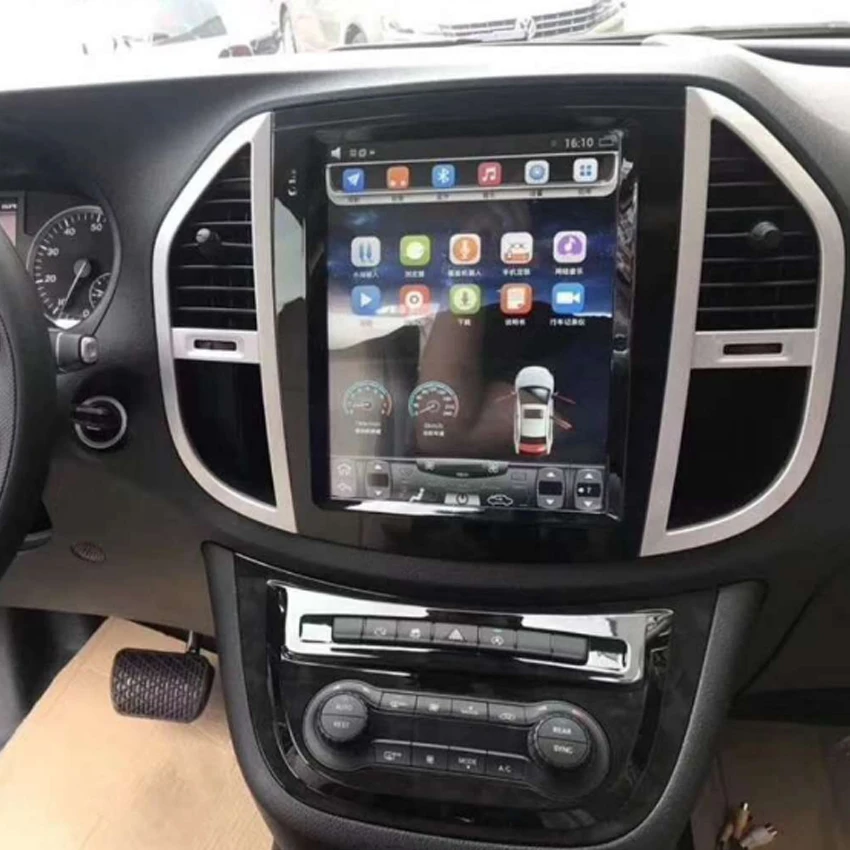 Android System For Mercedes Benz vito 2016 2017 2018 2019 Big Screen Car Multimedia Player GPS Navigation Video Radio Bluetooth 1