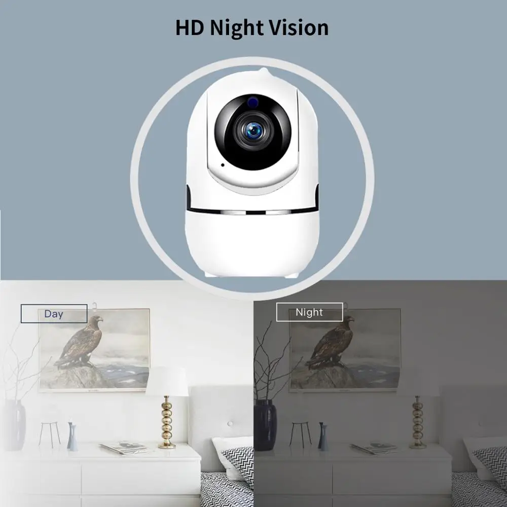 1080P облачная Беспроводная интеллектуальная ip-камера с автоматическим отслеживанием для человеческого дома, ночное видение, охранное видеонаблюдение, сеть видеонаблюдения, Wi-Fi камера