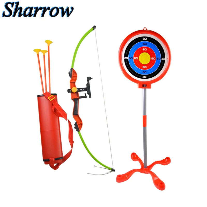 

Kids Archery Sets Child Bow and Arrow Target Stand Set Shooting Games for Children Gift Outdoor Sports Practice Parent-child Fun