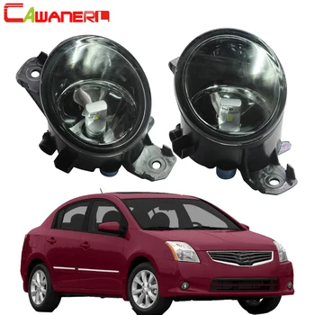 

Cawanerl 2 X Car Front Fog Light Assembly Lampshade + H8 / H11 LED / Halogen Bulb 12V Styling For 2004-2015 Nissan Sentra
