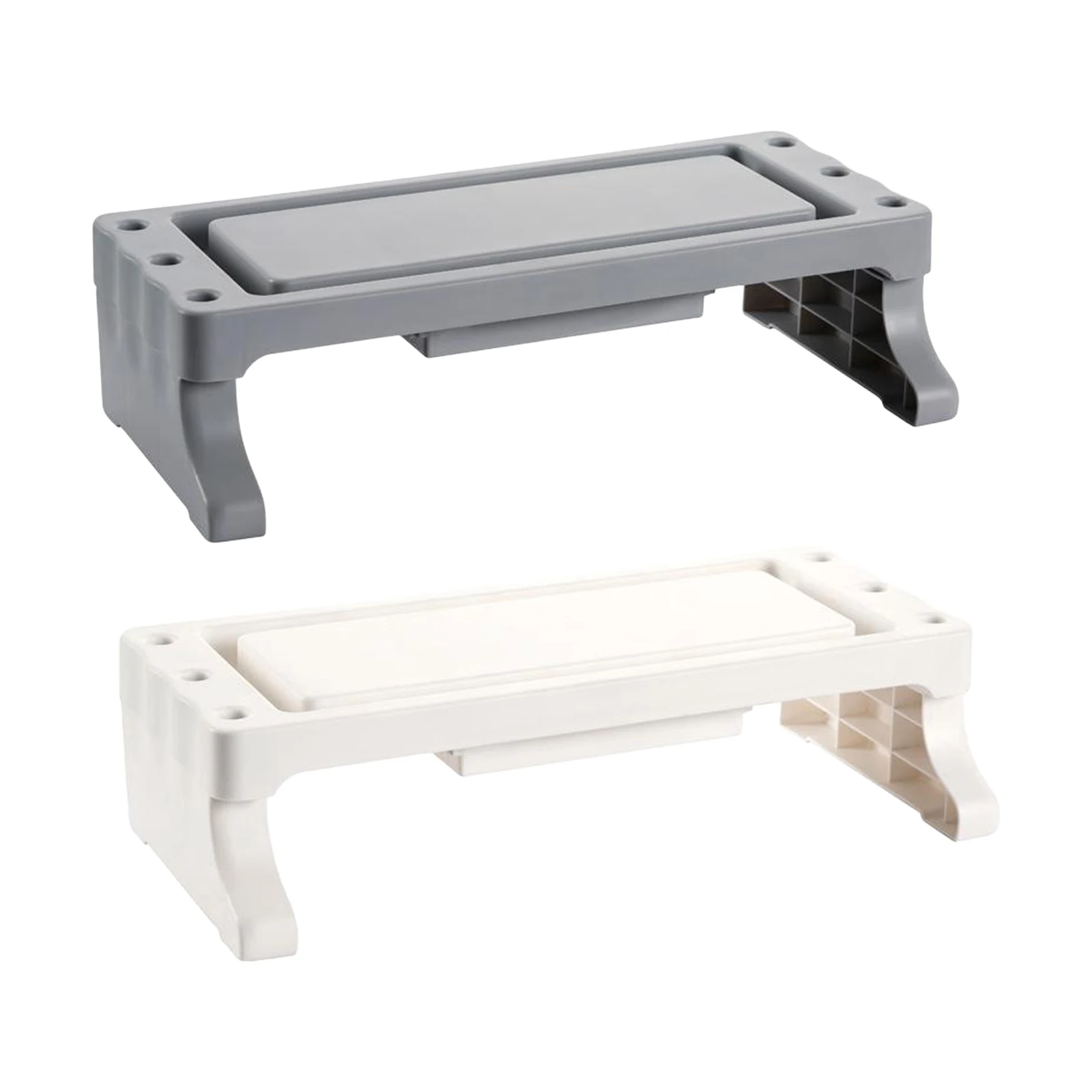 Computer Monitor Stand with Drawers And Cable Management Desktop Table Organizer