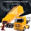 Realistic Shape Simulation RC Heavy Duty Truck Large Load 45 Degree Turning Bucket Sound Effect Fully Controllable RC Truck Toy 1