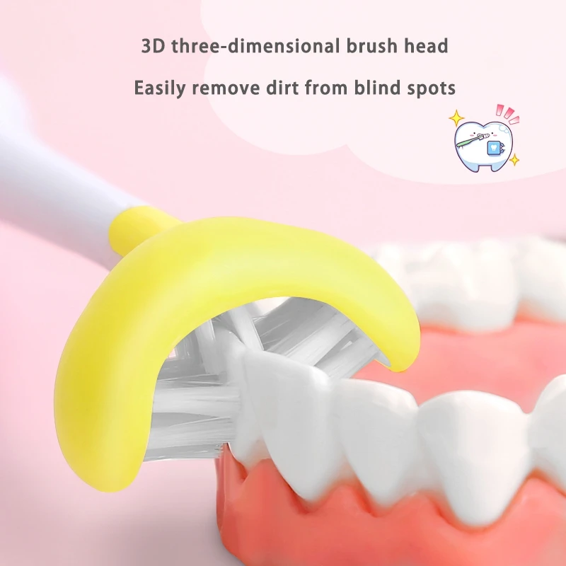 Children's Electric Toothbrush 3 Sides All Inclusive 5 Modes 2 USB Rechargeable Portable Electric Toothbrush Children's Electric Toothbrush 3 Sides All Inclusive 5 Modes 2 USB Rechargeable Portable Electric Toothbrush