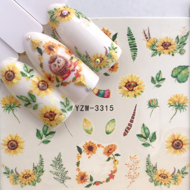 Sheet 2022 New Arrival Summer Beach Water Decal Xmas Sticker For Nail Pattern Painting Wrap Paper Foil Tip Tattoo Manicure