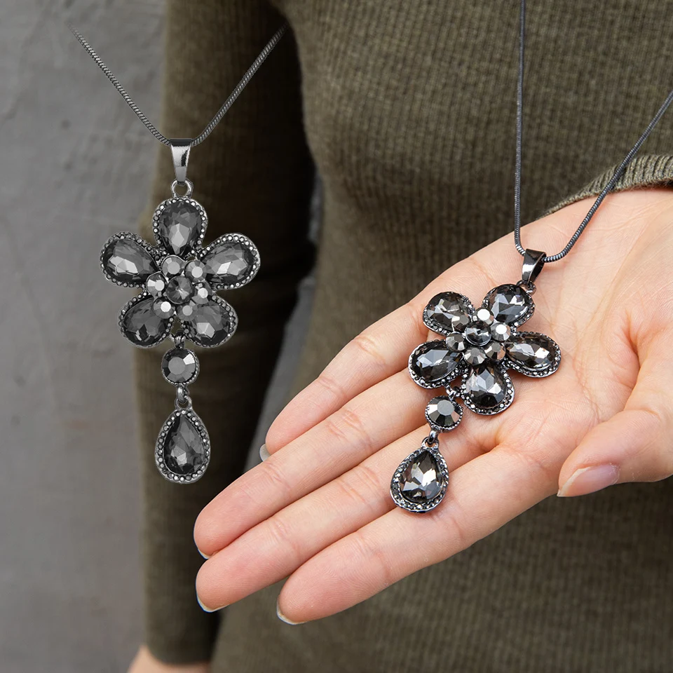 Несколько 20 типов Длинная цепочка ожерелья для свитера массивное ожерелье с подвеской для женщин Мода зимние ювелирные аксессуары на шею