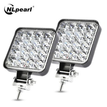 

Nlpearl 3" 42W 48W LED Work Light 12V 24V Spotlight LED Light Bar Off Road Truck 4x4 4WD SUV Auto Running Light for Car Fog Lamp