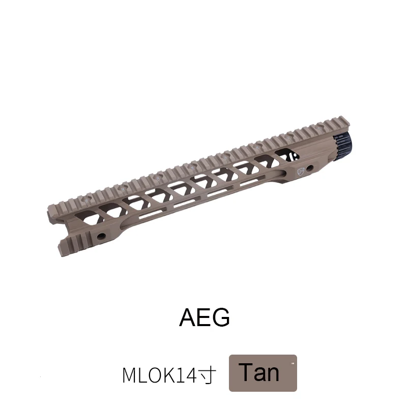 1" 14" бесплатный поплавок Keymod M-lok страйкбол гель бластер Handguard Пикатинни для охоты тактический прицел крепление - Цвет: 14 inM-Lok Tan AEG