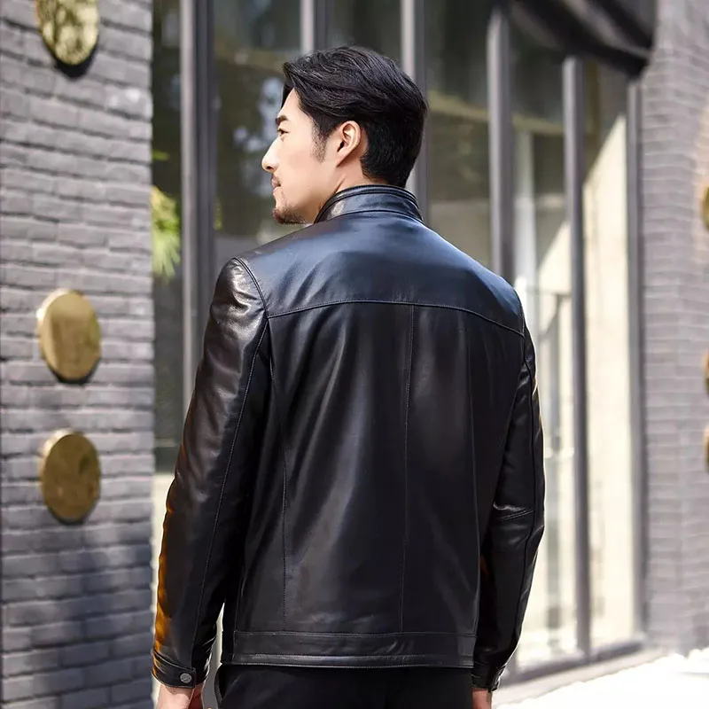 Youpin Men Genuine Leather Jacket 100% Genuine