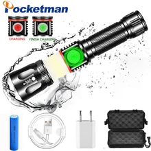 7500lm super brilhante led lanterna t6/l2 usb recarregável linterna led dicas de energia da tocha zoomable bicicleta luz 18650 acampamento(China)
