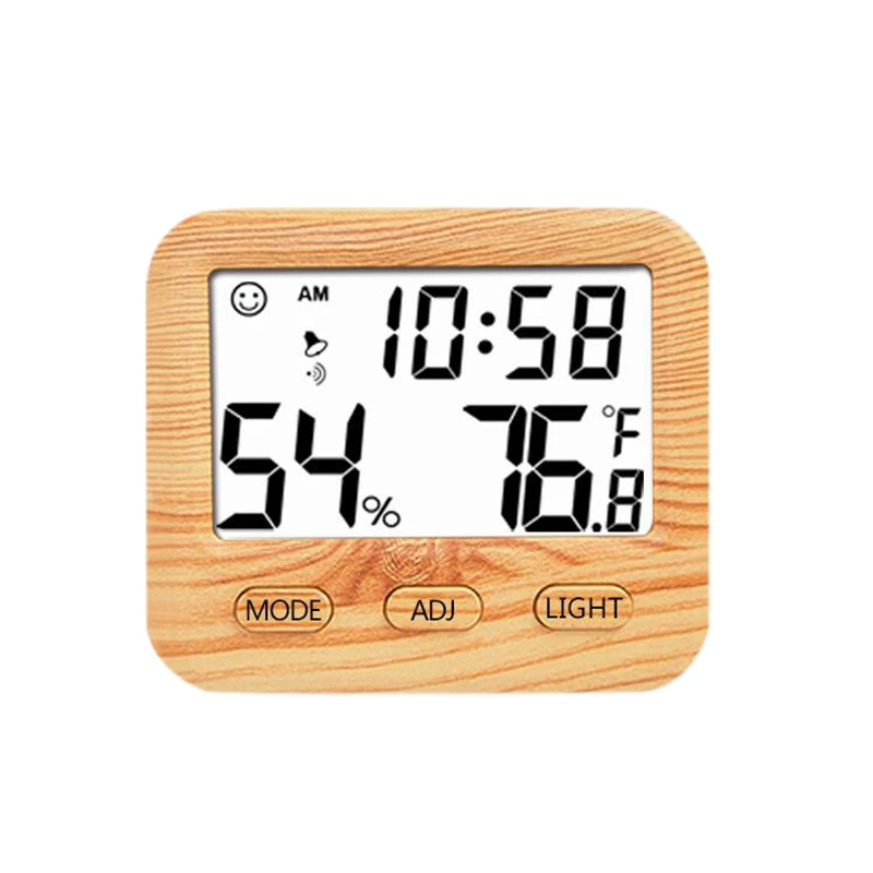 Цифровой беспроводной термометр с гигрометром датчик температуры календарь сигнализация Крытый многофункциональный, с ЖК-дисплеем и