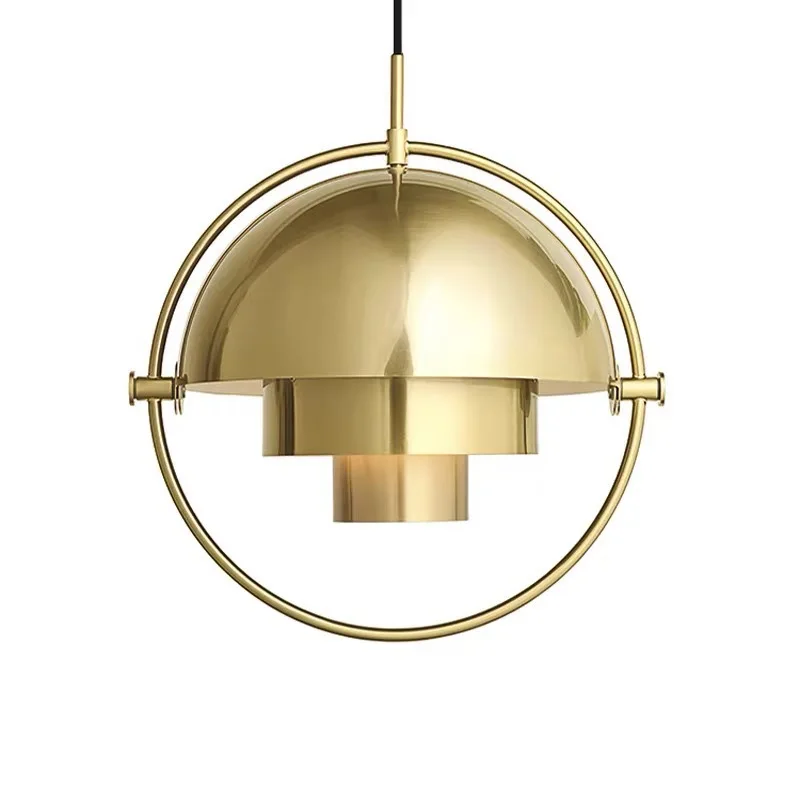 

Europe post modern family restaurant shop simple metal single head small chandelier personality bedroom bedside lamp