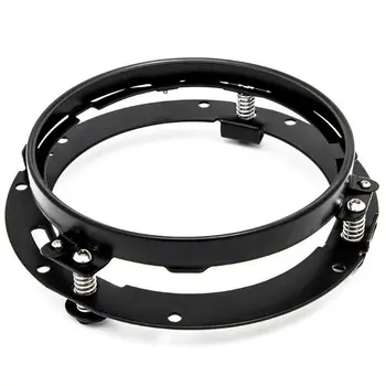 

1PC 7 Inch LED Headlights Trim Ring, Black/Chrome Round Mounting Bracket for 7Inch LED Headlights Motorcycles