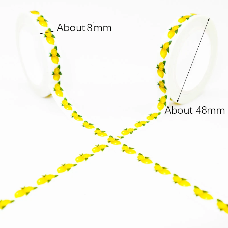 Кислый лимонный узор васи маскирующая лента липкий цвет декоративная лента Набор DIY украшения офисные канцелярские принадлежности альбом для вырезок 1 шт