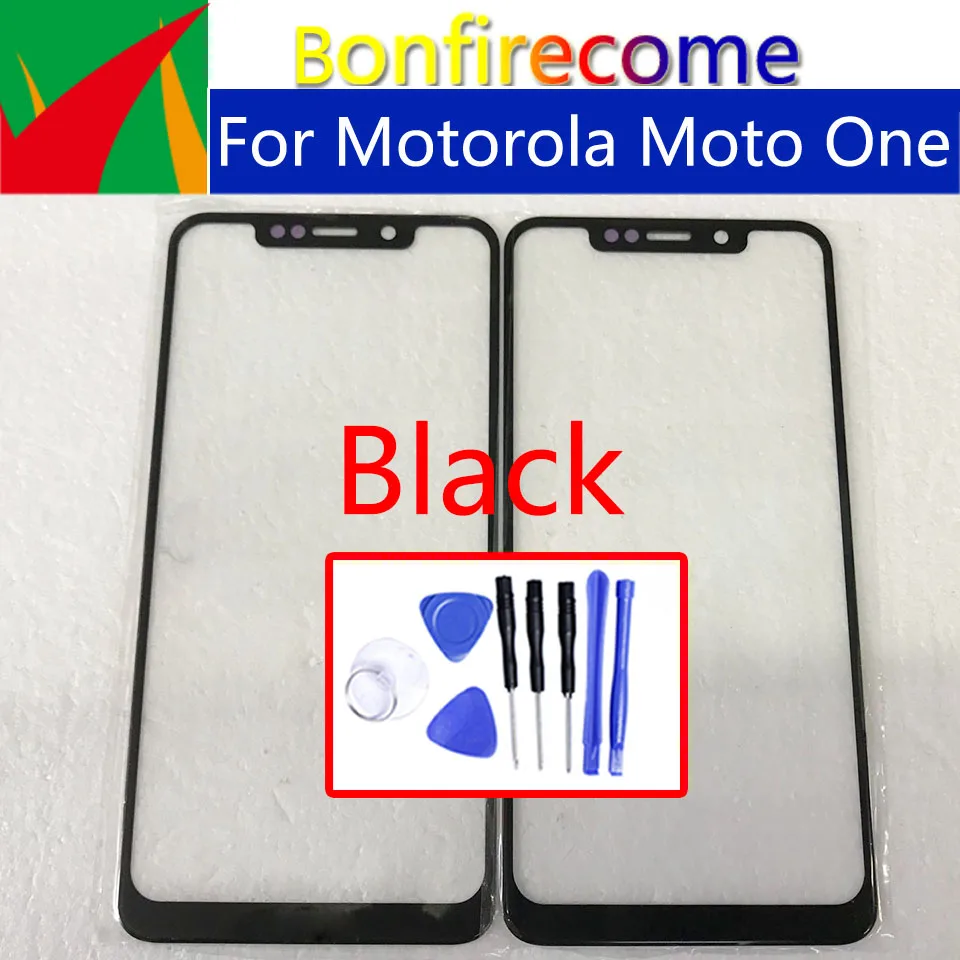 Для Motorola Moto One LCD Передний сенсорный экран Стекло Внешний Объектив