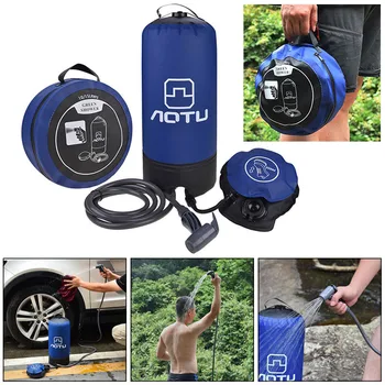 

11L Foldable Water Bag Camping Hiking Shower Bath Bag Portable Outdoor Travel