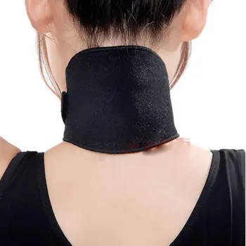 

Self-heating Tourmaline Neck Guard Magnetic Therapy Support Tourmaline Belt Wrap Brace Pain Relief Neck Massager Protection