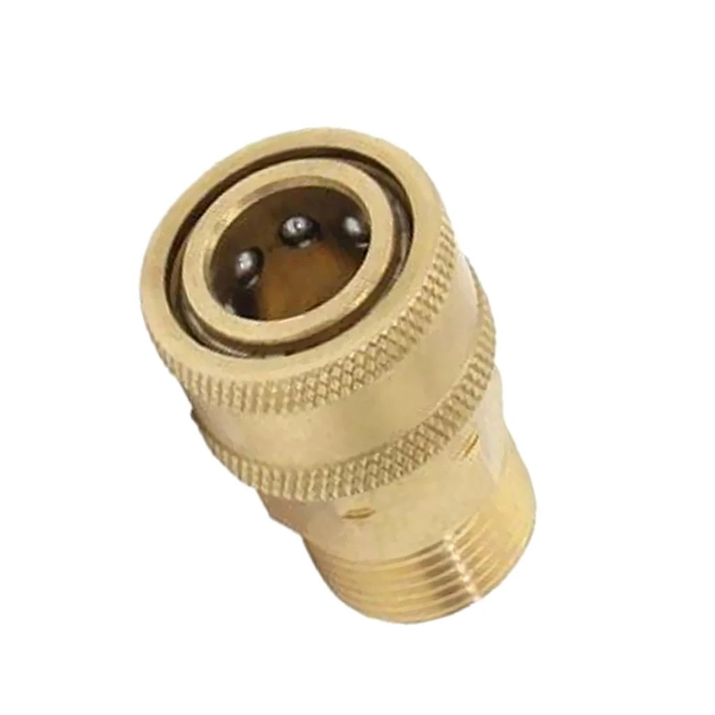 2pcs Set High Pressure Washer Quick Connect Adapters, M22 M14 to 1/4 Male