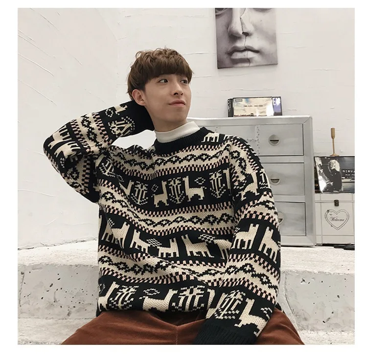 Zongke Harajuku зимний свитер мужской пальто пуловер и свитер для мужчин зимние мужские свитера для осень новая мужская одежда XXL