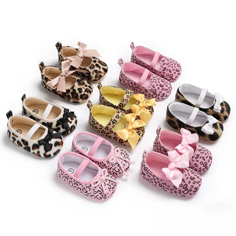 

2018 Spring And Summer Autumn 0-1-Year-Old Baby Girl Shoes Multi---Style Leopord Pattern Princess Shoes Babies' Toddler Shoes